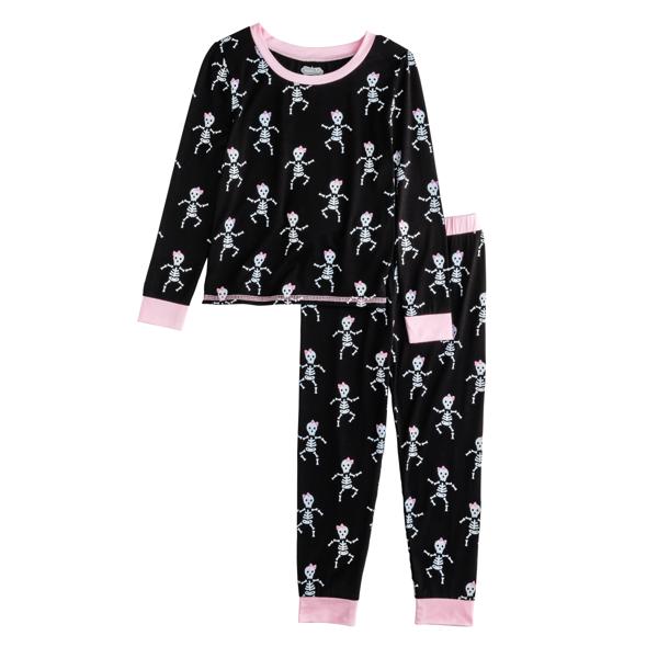 Girl Skelly Glow PJs