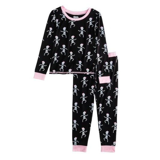 Girl Skelly Glow PJs