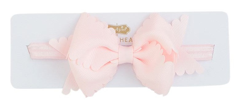 Scallop Bow Headband