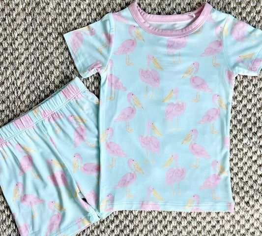 Pink Pelican Two Piece Pajama Short Set