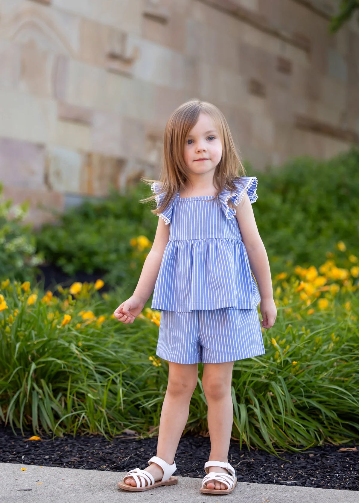 Piper Ruffled Tank Two Piece Set