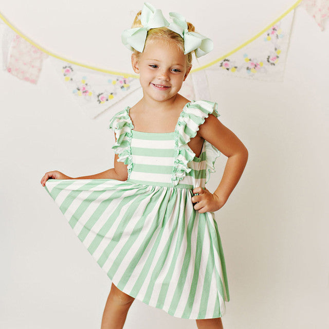 Pistachio Stripe Bella Dress