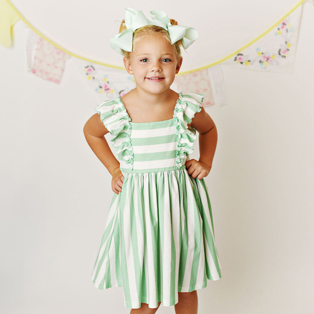 Pistachio Stripe Bella Dress