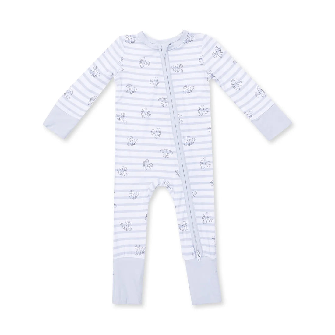 Airplane Stripe  Convertible Romper