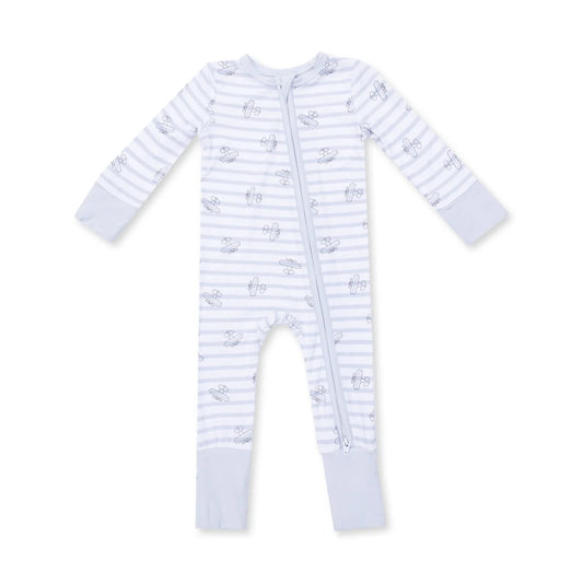 Airplane Stripe  Convertible Romper