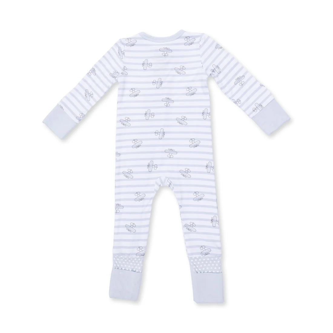 Airplane Stripe  Convertible Romper