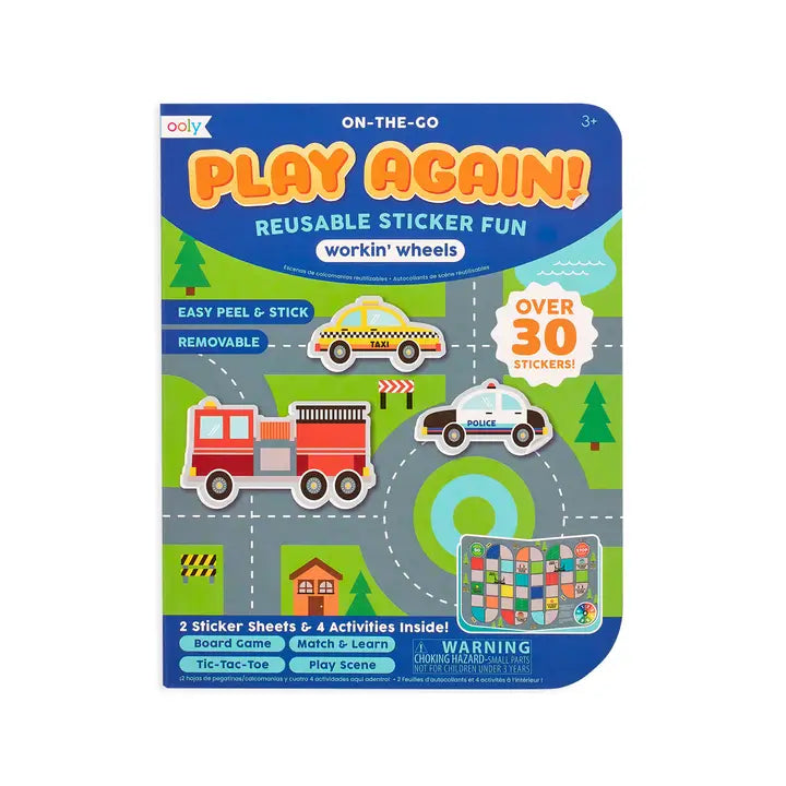 Play Again! Mini On-The-Go Activity Kit - Working Wheels