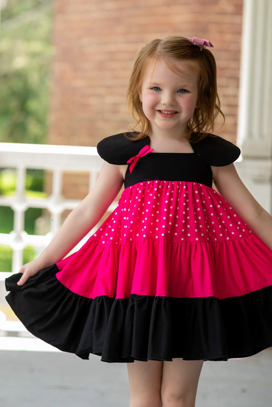 Garden Twirler Dress- POLKA DOT