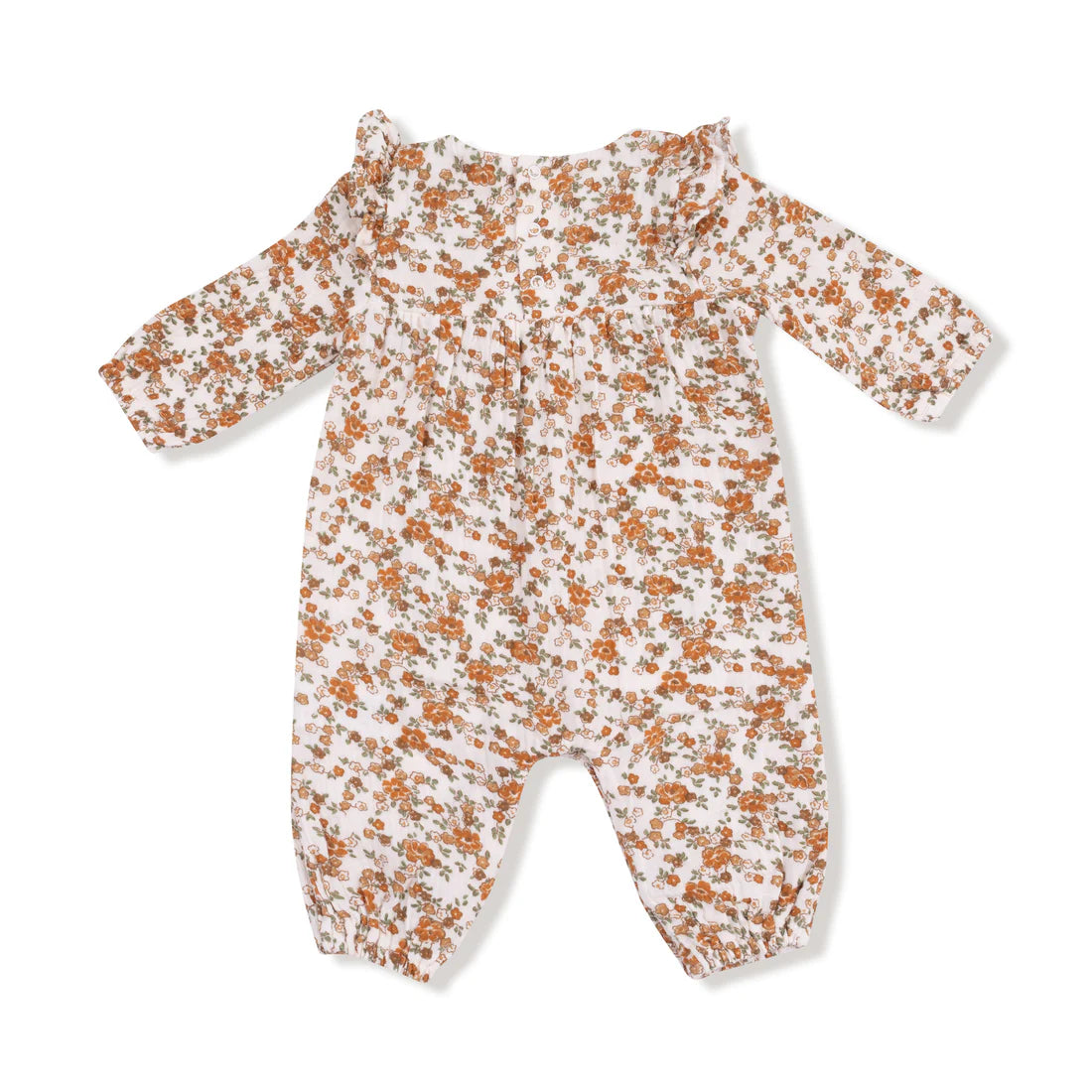 Prairie Calico  Ruffle Sleeve Romper