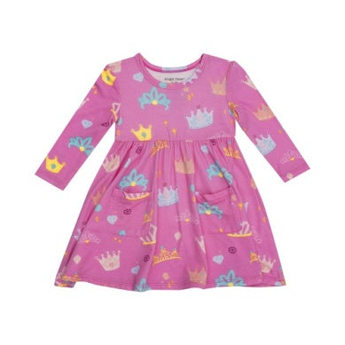 Princess Crowns - Twirly L/s Dress