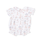 Carousel with Bows  Classic Puff Sleeve Babydoll Bubble