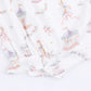 Carousel with Bows  Classic Puff Sleeve Babydoll Bubble
