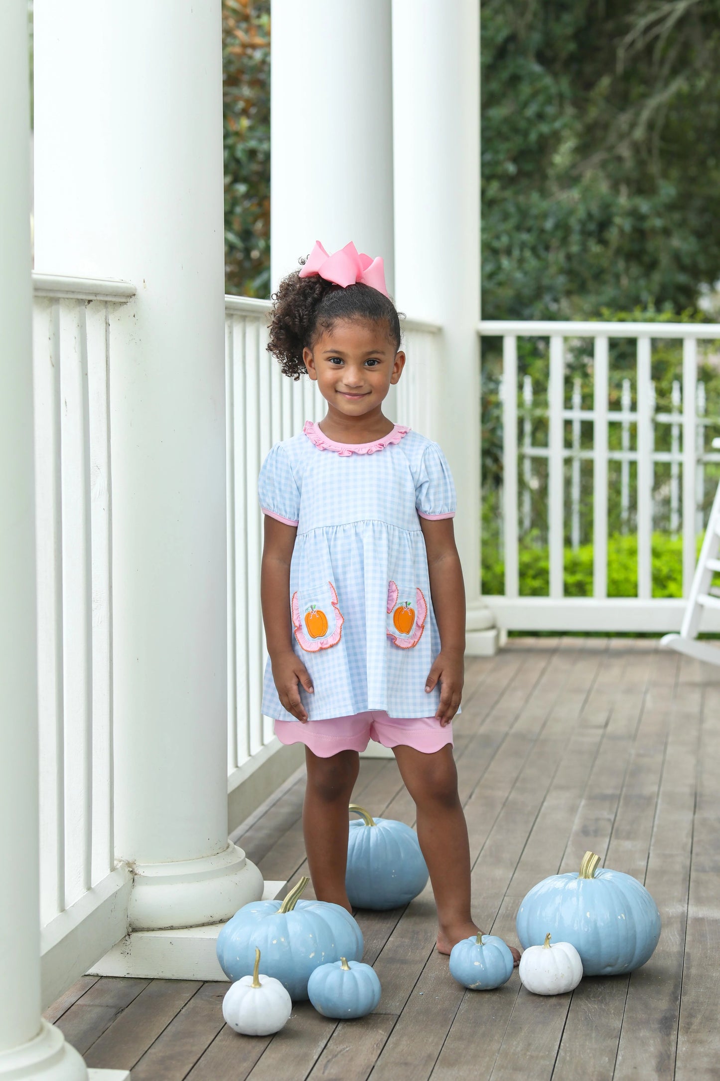 Pumpkin Ruffle Short Set