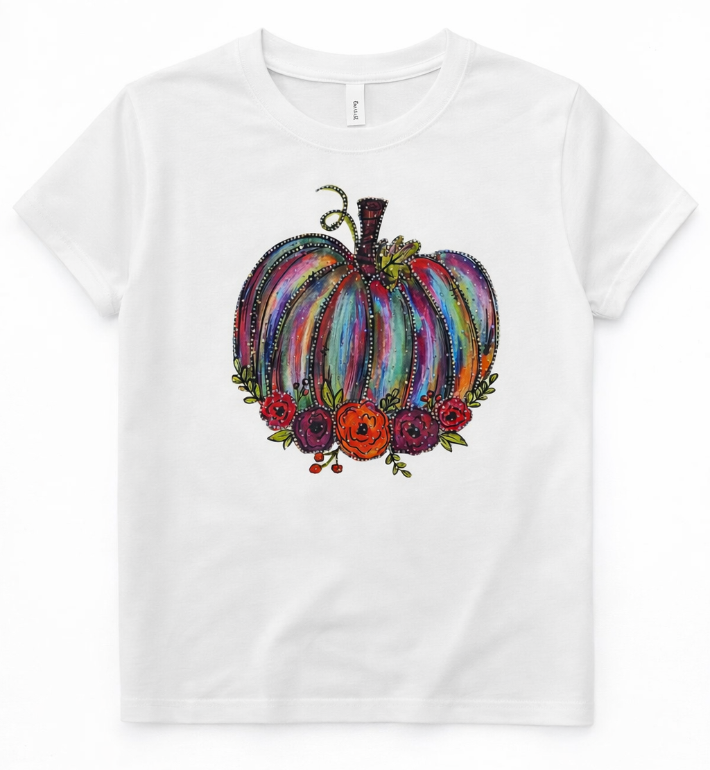 ML Kids Bright Pumpkin Tee Shirt