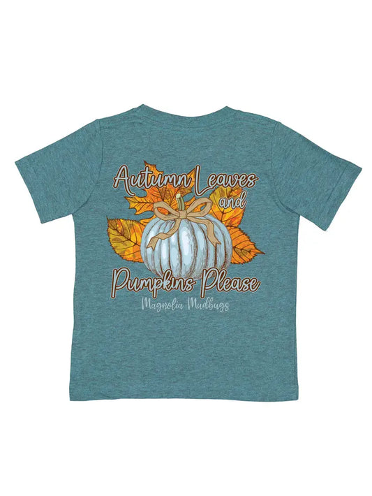 Autumn Leaves and Pumpkins Please Tee