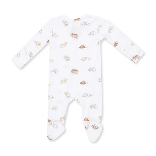 Puppy Snuggle Club  2 Way Zipper Footie