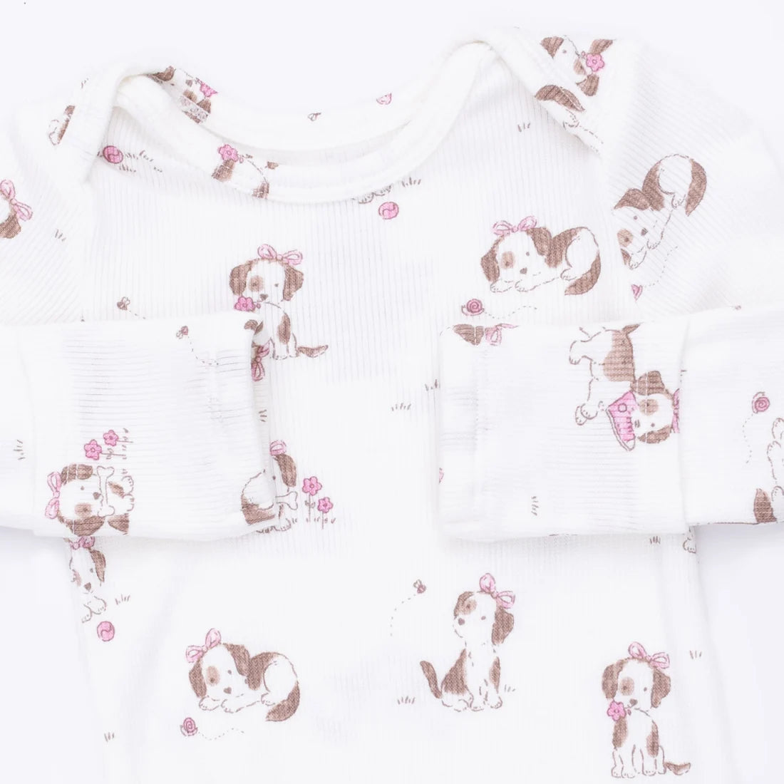 Explorer Puppy Pink  Knotted Gown and Knot Headband