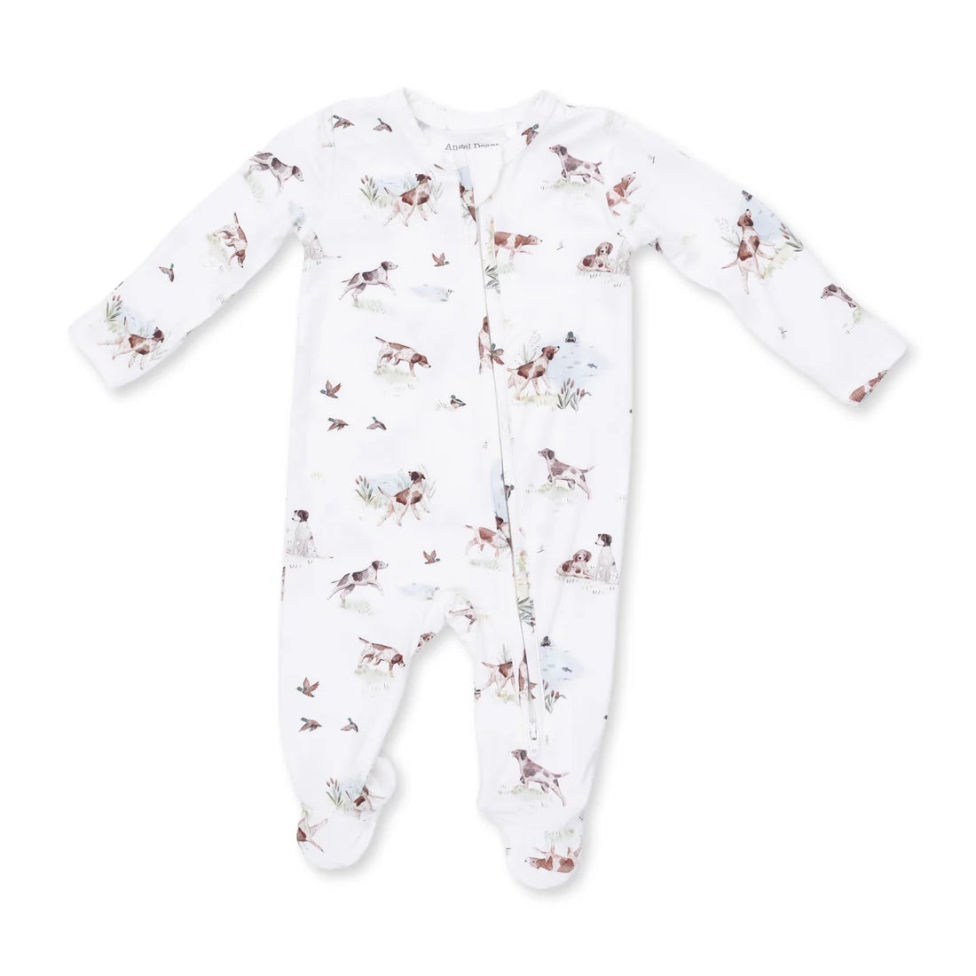 Pointer Pups and Duck Buddies  2 Way Zipper Footie