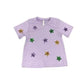 Mardi Gras 3D Star Patch Short Sleeve Tee