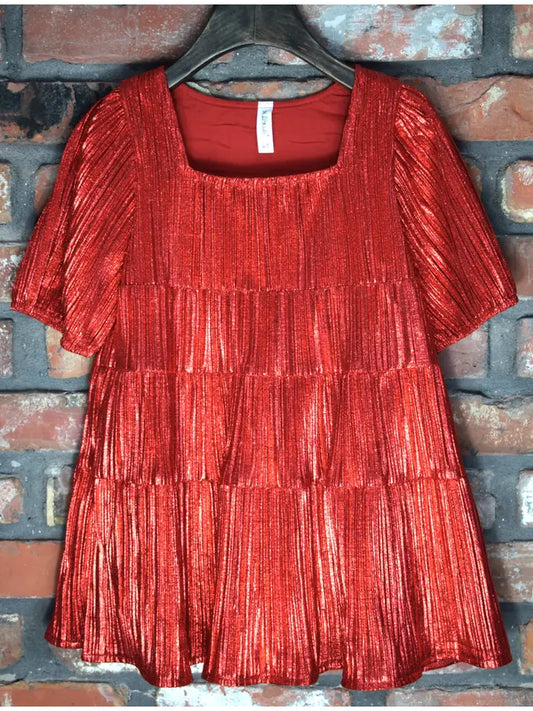 Metallic Holiday Dress