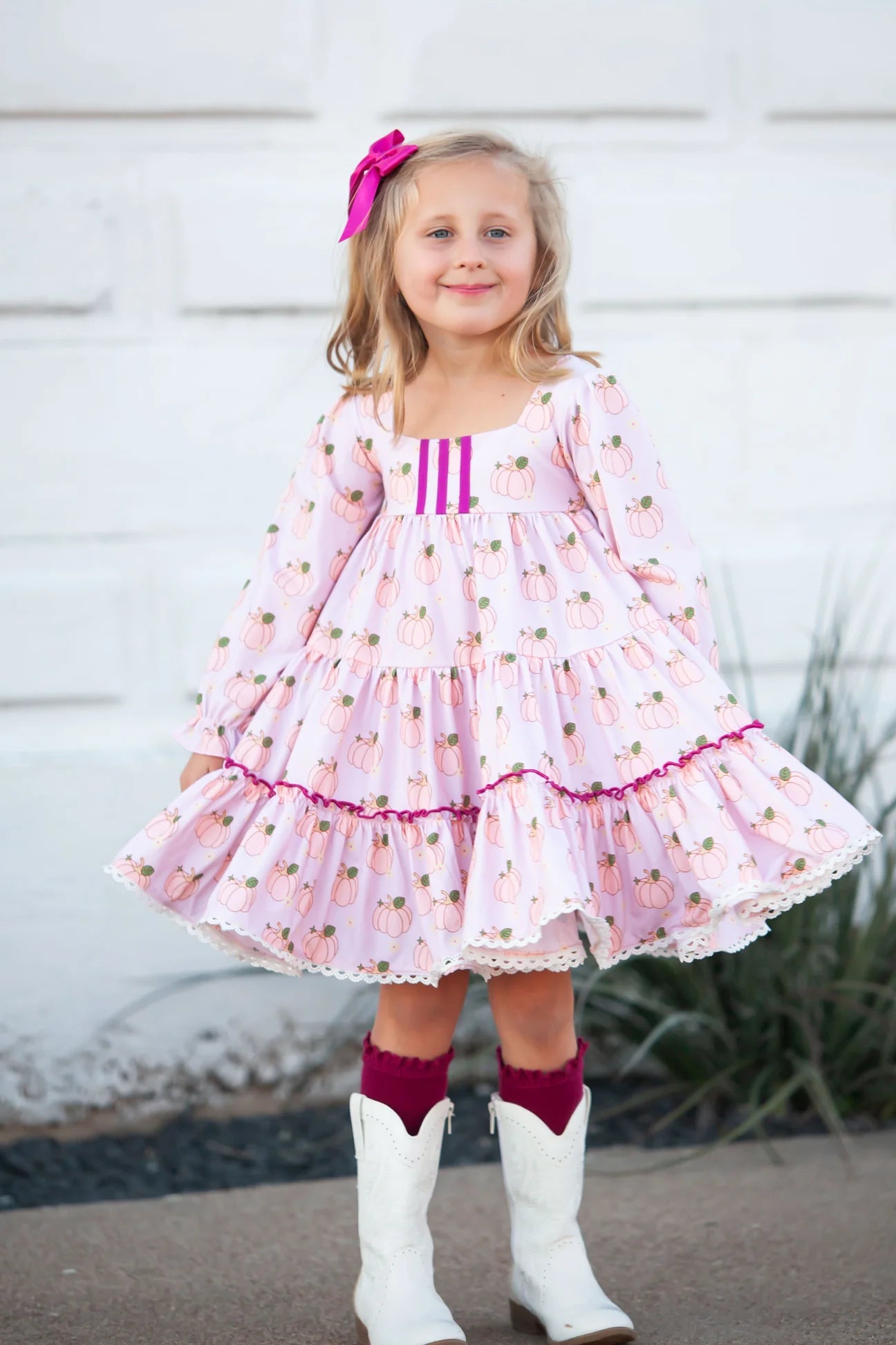 Garden Twirler-Retro Pumpkin