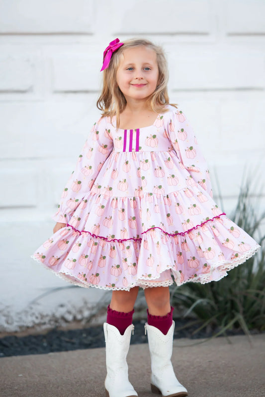 Garden Twirler-Retro Pumpkin