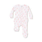 Ribbon Bow Trellis - 2 Way Ruffle Zipper Footie