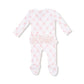 Ribbon Bow Trellis - 2 Way Ruffle Zipper Footie