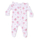 Ribbon Ballerinas  2 Way Ruffle Sleeve Zipper Footie