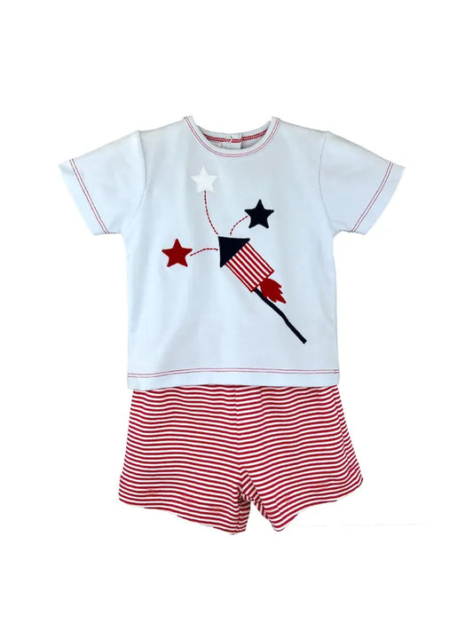 Rocket Knit Patriotic Shirt & Short