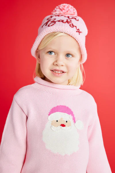 Pink Santa Rollneck Sweater