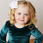 Swoon Kids Green Velvet Romper