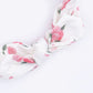 Pink Rosettes  Kimono Gown & Knot Headband