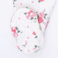 Pink Rosettes  2 Way Ruffle Sleeve Zipper Footie