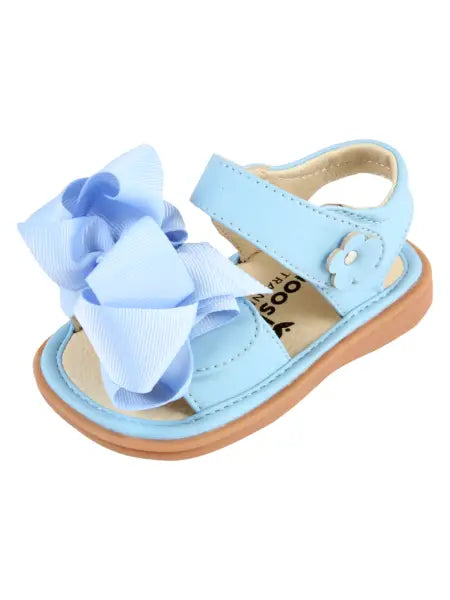 Ready Set Bow Sandals – Girls Toddler Squeaky Shoes