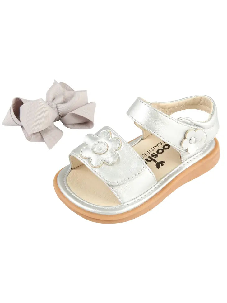 Ready Set Bow Sandals – Girls Toddler Squeaky Shoes