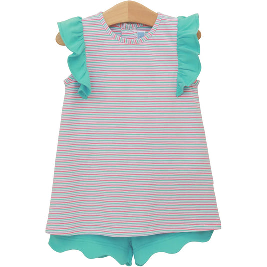 Ruby Short Set- Multi Stripe