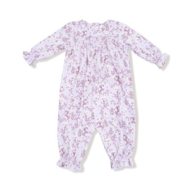 Sweet Dream Florals - Smocked L/s Romper