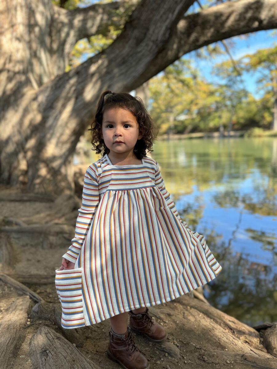 Autumn Stripe Rylie Dress