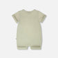 Cotton Rib Romper Sage Green
