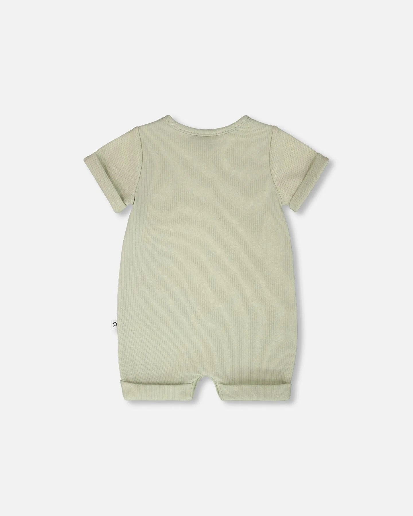 Cotton Rib Romper Sage Green