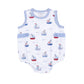 Bubbly Sailboats Blue  Bubble
