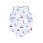 Bubbly Sailboats Blue  Bubble