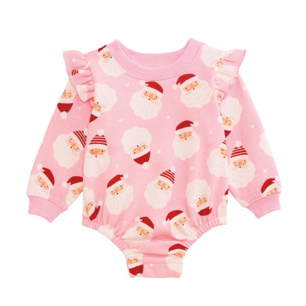 Pink Santa Sweatshirt Bubble