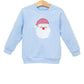 French Terry Pullover- Santa (Light Blue)