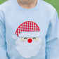 French Terry Pullover- Santa (Light Blue)