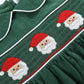 Green Corduroy Santa Smocked Dress and Bloomers