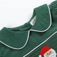 Green Corduroy Santa Smocked Dress and Bloomers