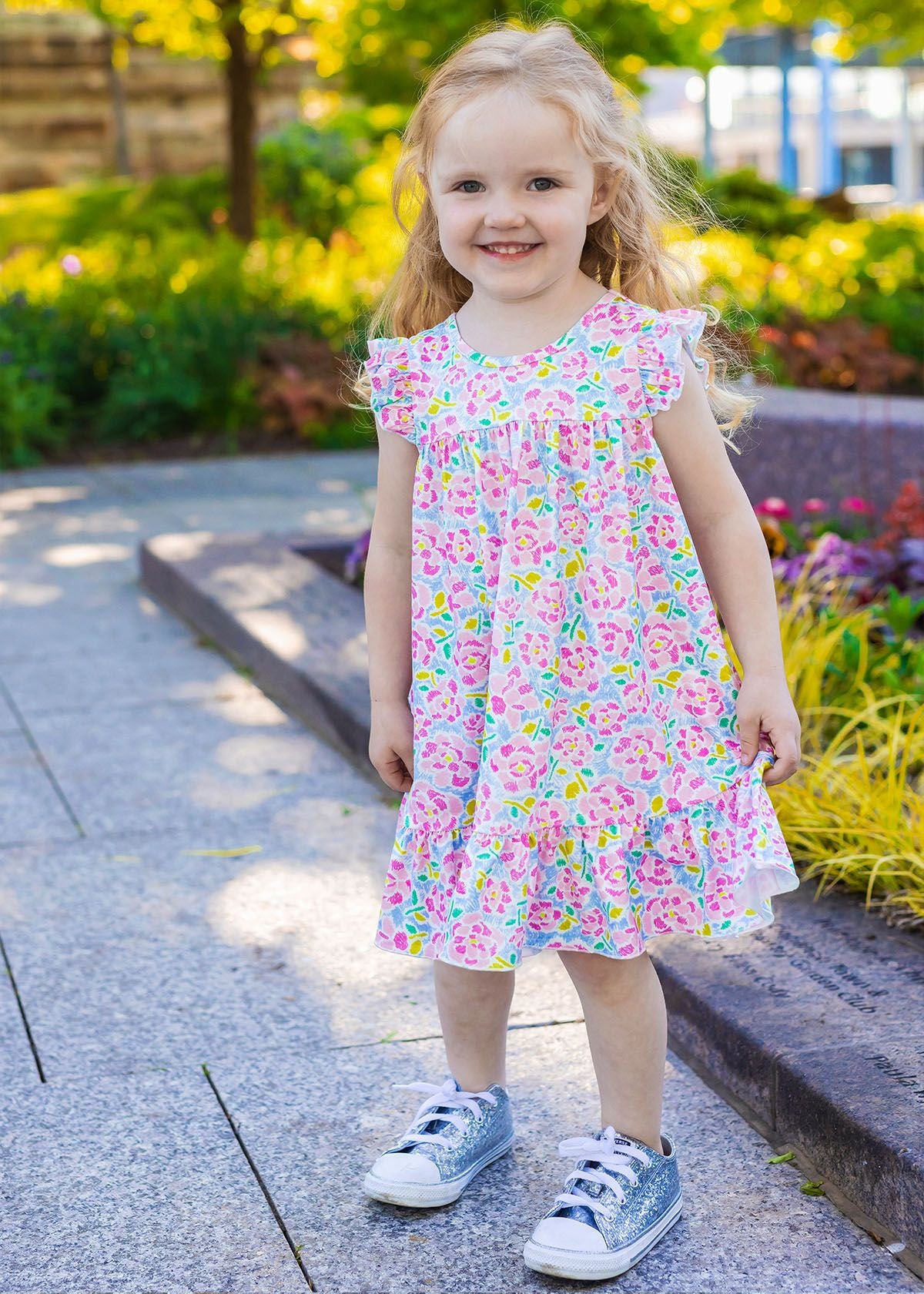 Pink Scribble Dress