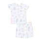 Floral Sea Creatures  Loungewear Short Set